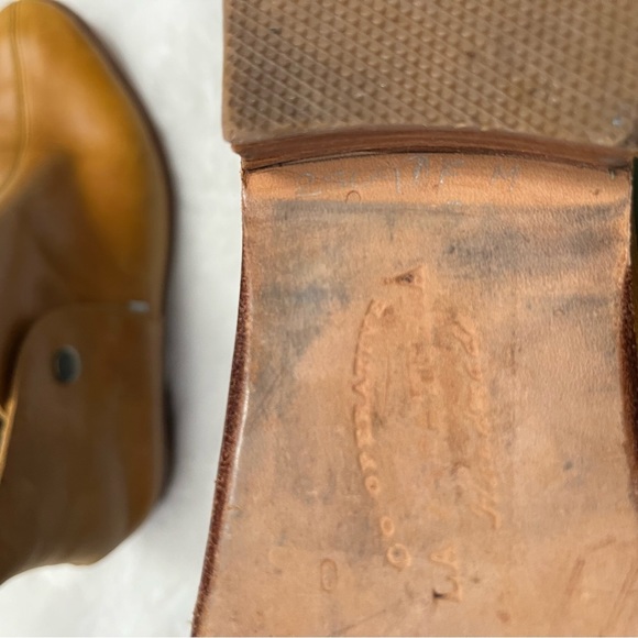Vintage La Zapateria Peruvian Artisan Leather Ankle Boots Size 8 - Picture 15 of 16